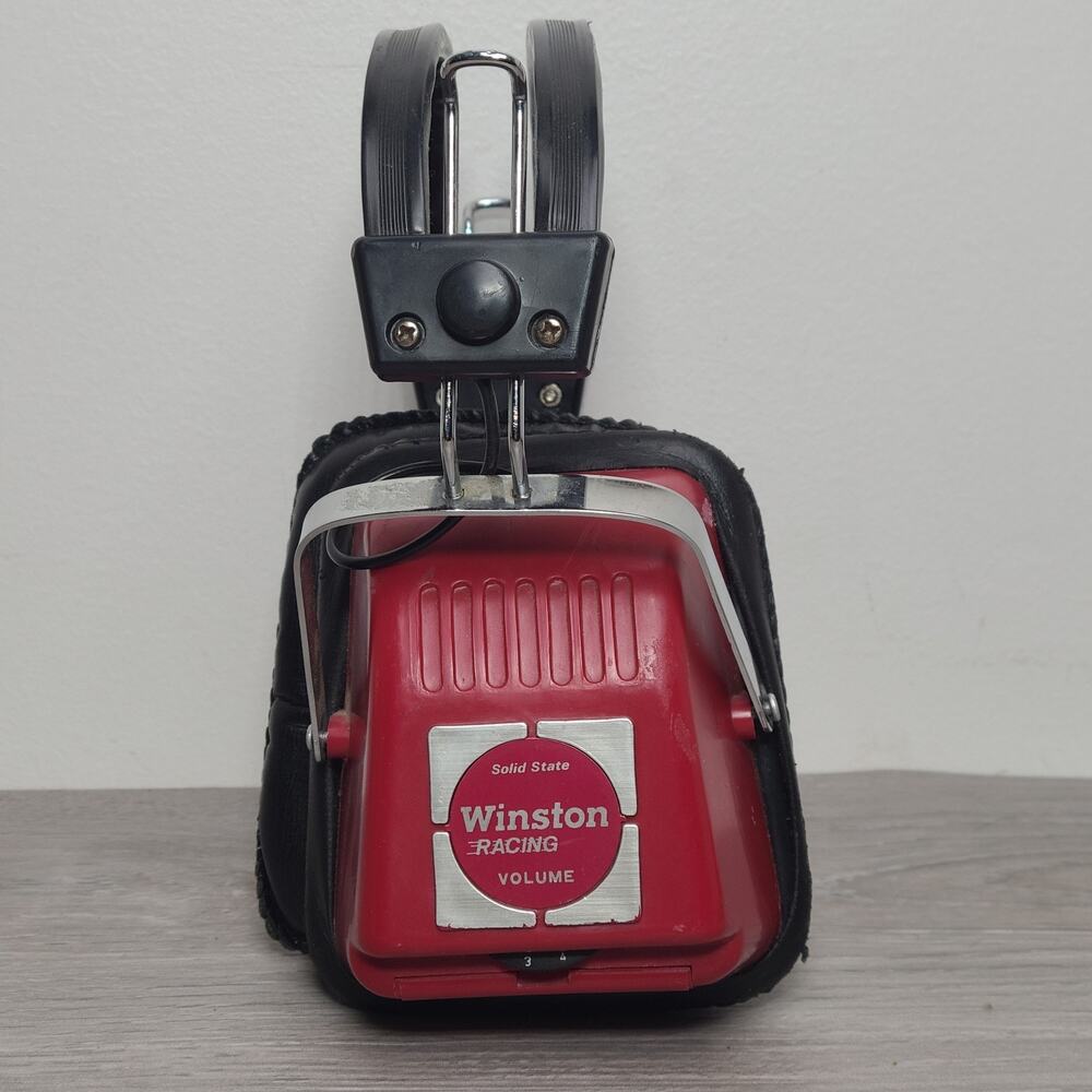 Vintage Winston Racing AM FM Wireless Transistor Headset Radio Model HP9000